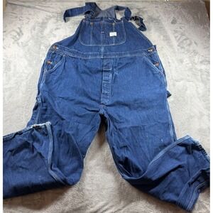 Vtg Big Mac Union Made Denim Bib Overalls Square Bak Painter USA‎
